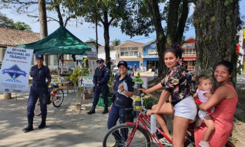 Prefeitura de Paraty realiza ações em alusão à Semana Nacional do Trânsito